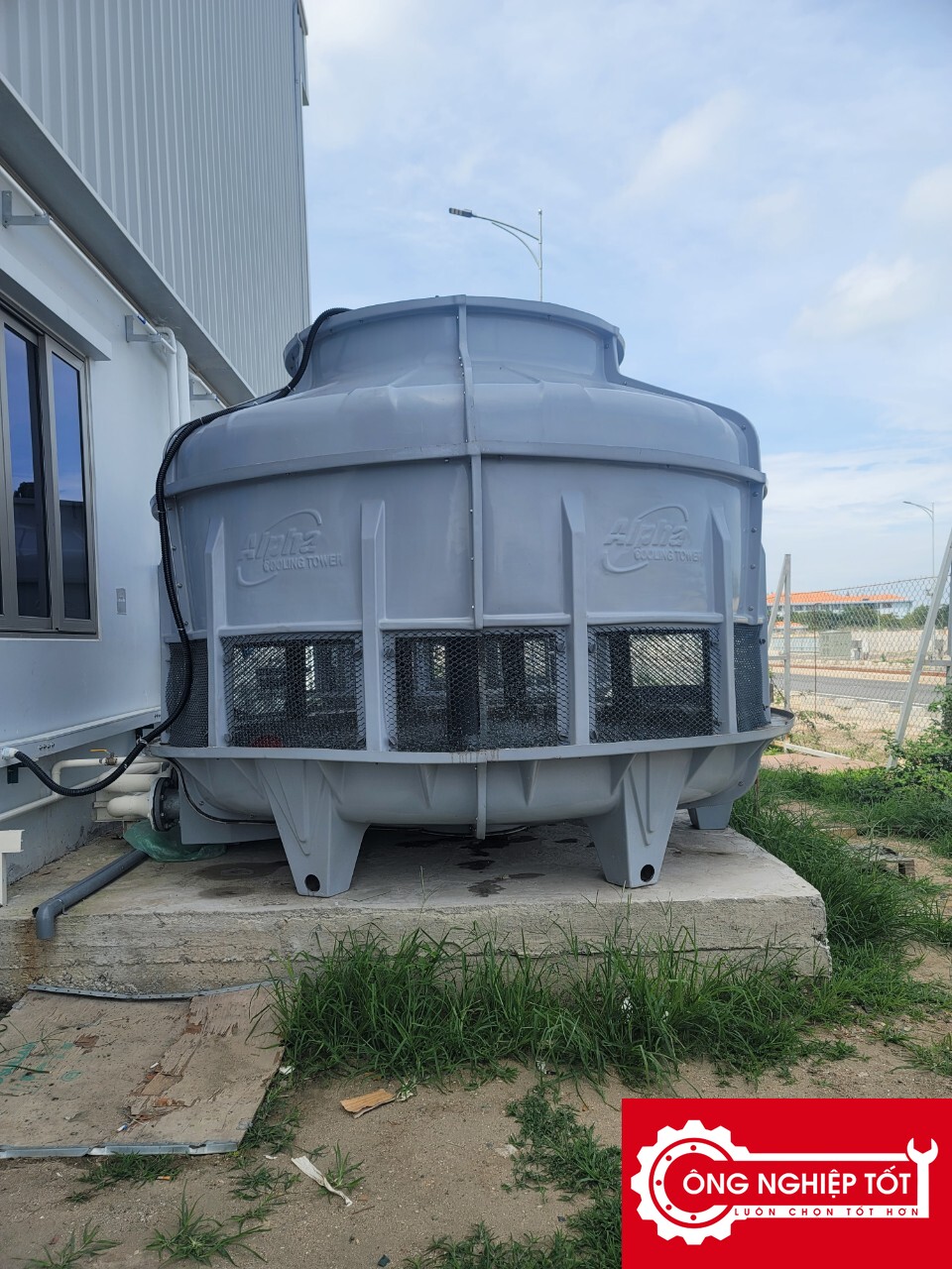 Hình ảnh thực tế tháp giải nhiệt Alpha 300RT (dạng tròn)